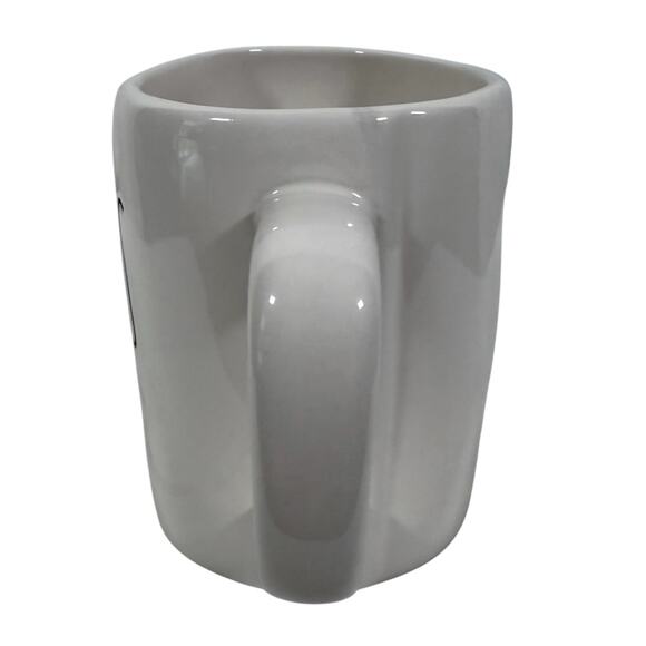 Rae Dunn Artisan Collection HERS White Ceramic Coffee Mug Magenta Woman's - Picture 2 of 7